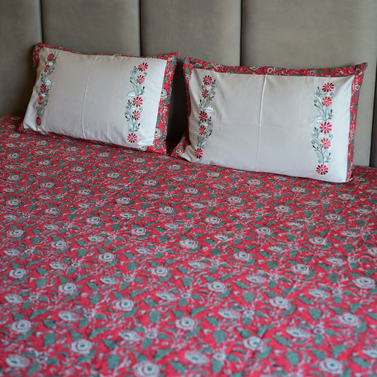 Crimson Tapestry – Floral Vine