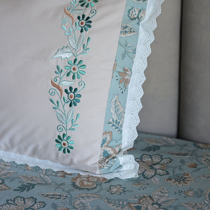Aqua Blossom - Floral Vine